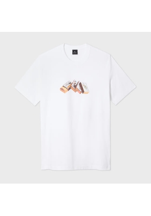 PS Paul Smith White Cotton 'Matchboxes' Print T-Shirt
