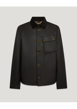 Belstaff Ground Jacket Men's Waxed Cotton Black Size 2XL