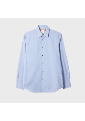 Paul Smith Tailored-Fit Blue and Lilac Gingham Shirt Purple