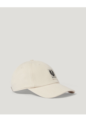 Belstaff Phoenix Logo Cap Unisex's Cotton Silver Birch Size One Size