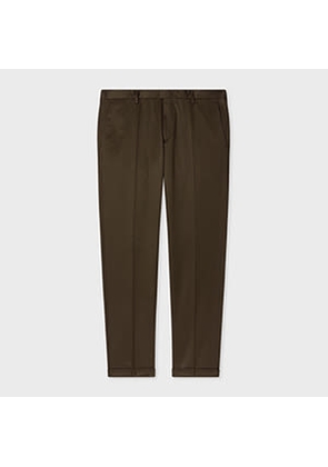 Paul Smith Slim-Fit Brown Cotton-Stretch Chinos