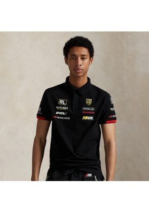 Custom Slim Fit Stretch Mesh Polo Shirt