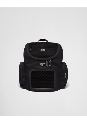 Re-Nylon and Saffiano leather pet bag