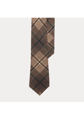 Plaid Cashmere-Silk Tie