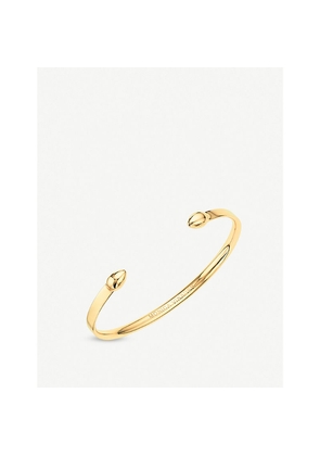 Womens Monica Vinader Fiji 18ct Yellow-Gold Vermeil Small Cuff Bracelet