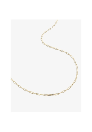 Monica Vinader Mini Paperclip 14ct Yellow-Gold Chain Necklace