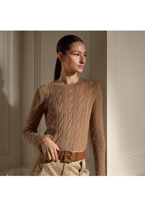 Cable-Knit Cashmere Crewneck Jumper