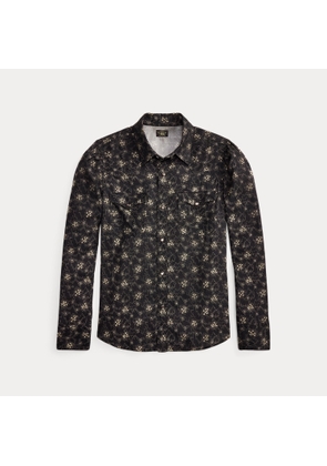 Floral-Print Cotton Western Shirt