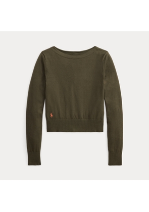 Cotton-Blend Boatneck Jumper