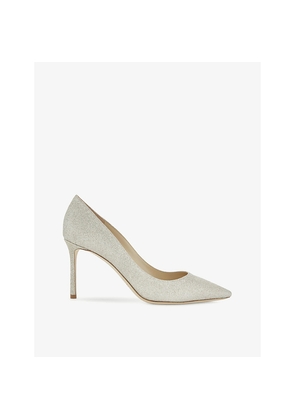 Womens Jimmy Choo Romy 85 Dusty Glitter Courts