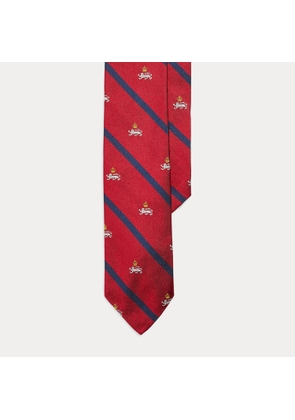 Striped Silk Repp Narrow Club Tie