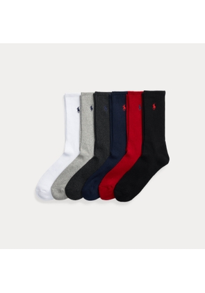 Cotton-Blend Crew Sock 6-Pack