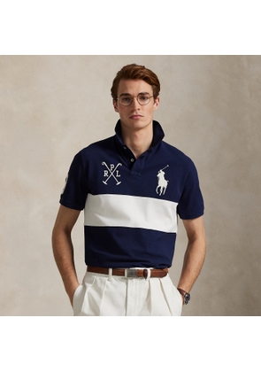 Custom Slim Fit Big Pony Mesh Polo Shirt