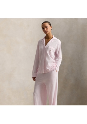 Knit Oxford Shirt & Trouser Pyjama Set
