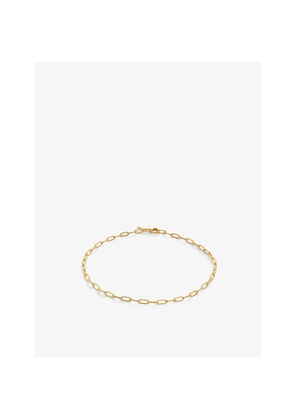 Womens Monica Vinader Paperclip Mini 18ct Yellow Gold-Plated Vermeil Sterling-Silver Chain Bracelet