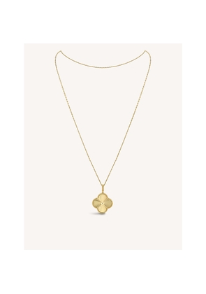 Van Cleef & Arpels Magic Alhambra Yellow-Gold Guilloché Necklace