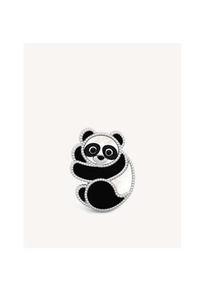 Van Cleef & Arpels Lucky Animals Panda 18ct White-Gold, Mother-Of-Pearl and Onyx Brooch