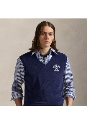 Embroidered Terry Waistcoat