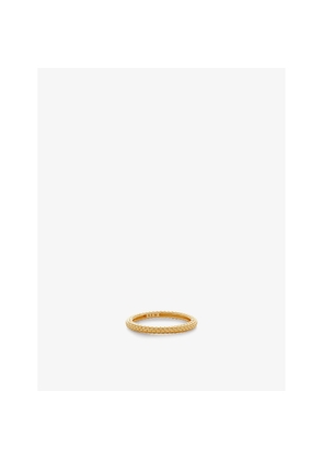 Womens Monica Vinader Heirloom 18ct Yellow Gold-Plated Vermeil Sterling-Silver Stacking Ring