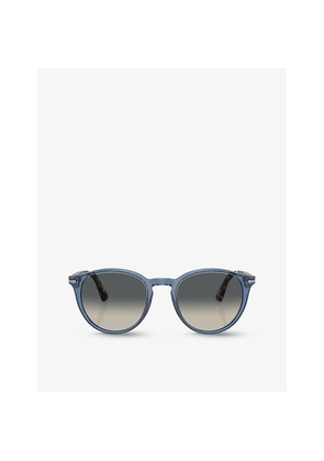 Persol Po3152S Round-Frame Tortoiseshell Acetate Sunglasses