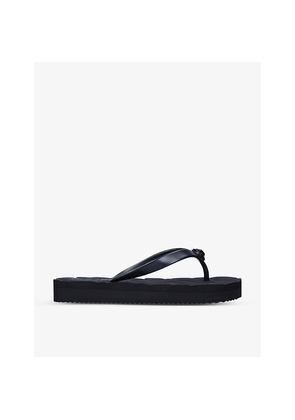 Womens Kurt Geiger London Kensington Q Two-Post Rubber Flip Flops