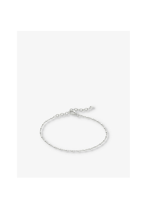 Womens Monica Vinader Station Sterling-Silver Chain Bracelet