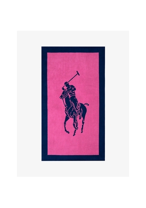 Womens Ralph Lauren Home Polo Player-Jacquard Cotton Beach Towel 170cm x 100cm