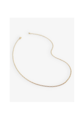 Womens Monica Vinader Cable-Chain 18ct Yellow Gold-Plated Vermeil Sterling-Silver Necklace