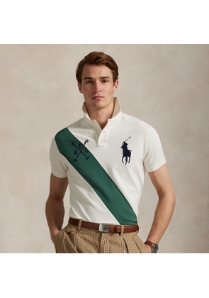 Custom Slim Fit Big Pony Mesh Polo Shirt