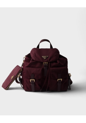 Medium Re-Nylon backpack with pouch