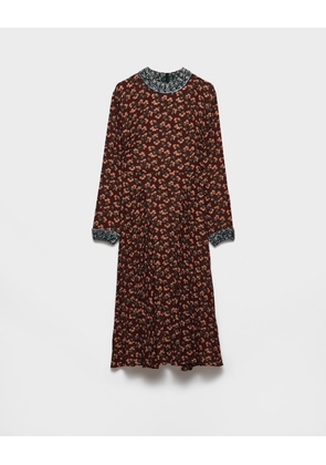 Printed georgette dress