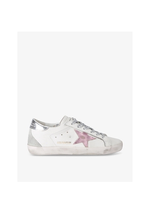 Womens Golden Goose Women's Superstar Exclusive2 Leather Low-Top Trainers
