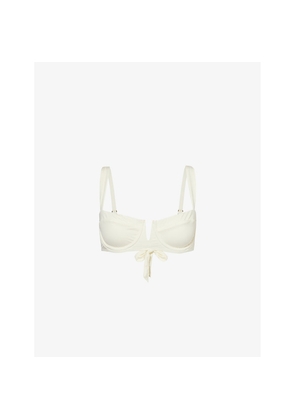 Womens Monday Clovelly Plunge-Neck Bikini Top