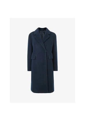 Womens Whistles Fran Relaxed-Fit Boucle-Wool Coat