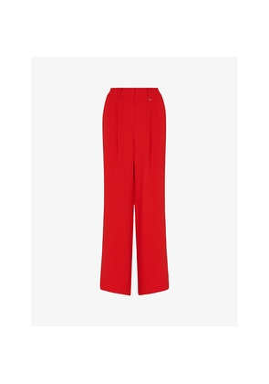 Womens Whistles Harper Wide-Leg High-Rise Crepe Trousers