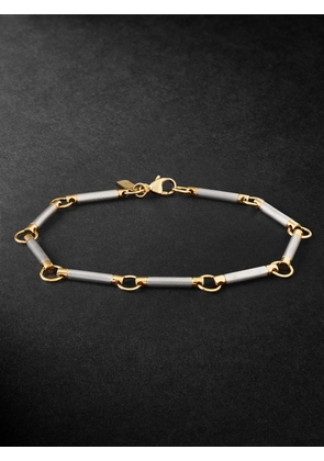 Foundrae - Element 18-Karat White and Yellow Gold Chain Bracelet - Men - Silver