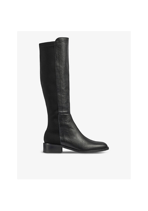 Womens LK Bennett Tallis Elasticated-Panel Leather Knee-High Boots