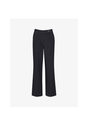 Womens Whistles Joanna Straight-Leg Mi-Rise Denim Trousers