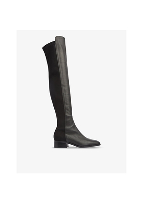 Womens LK Bennett Duke Elasticated-Panel Leather Over-The-Knee Boots