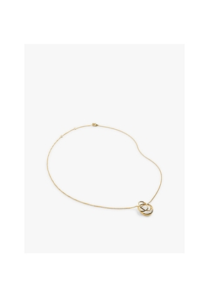 Womens Monica Vinader Nura Wrap 18ct Yellow Gold-Plated Vermeil Sterling-Silver Pendant Necklace