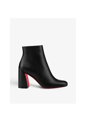 Womens Christian Louboutin Turela 85 Leather Ankle Boots