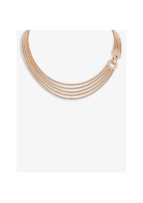 Cartier Agrafe 18ct Rose-Gold and 0.89ct Brilliant-Cut Diamond Necklace