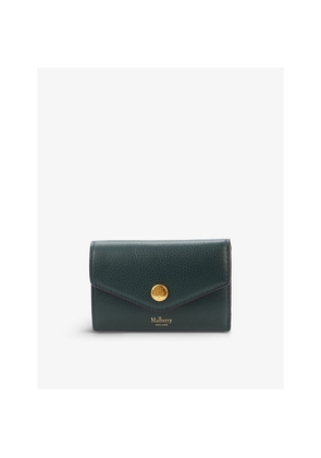 Womens Mulberry Plaque-Embellished Grained Leather Wallet