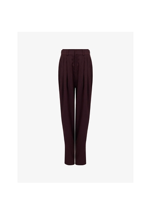 Womens Leem Tapered-Leg High-Rise Woven Trousers