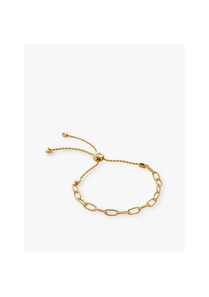 Womens Monica Vinader Corda Link Friendship Chain 18ct Yellow Gold Vermeil Bracelet