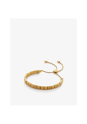 Womens Monica Vinader Delphi 18ct Yellow Gold-Plated Vermeil Sterling-Silver Friendship Bracelet