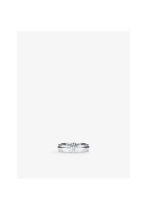Womens Tiffany & Co Tiffany T Narrow 18ct White-Gold Ring