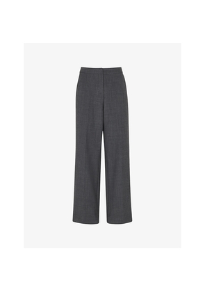 Womens Whistles Limited Edition Natalie Regular-Fit High-Rise Stretch Wool-Blend Trousers