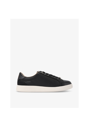 Womens KG Kurt Geiger Eliza Logo-Plaque Faux-Leather Low-Top Trainers