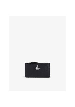 Womens Vivienne Westwood Orb Slim Faux-Leather Card Holder